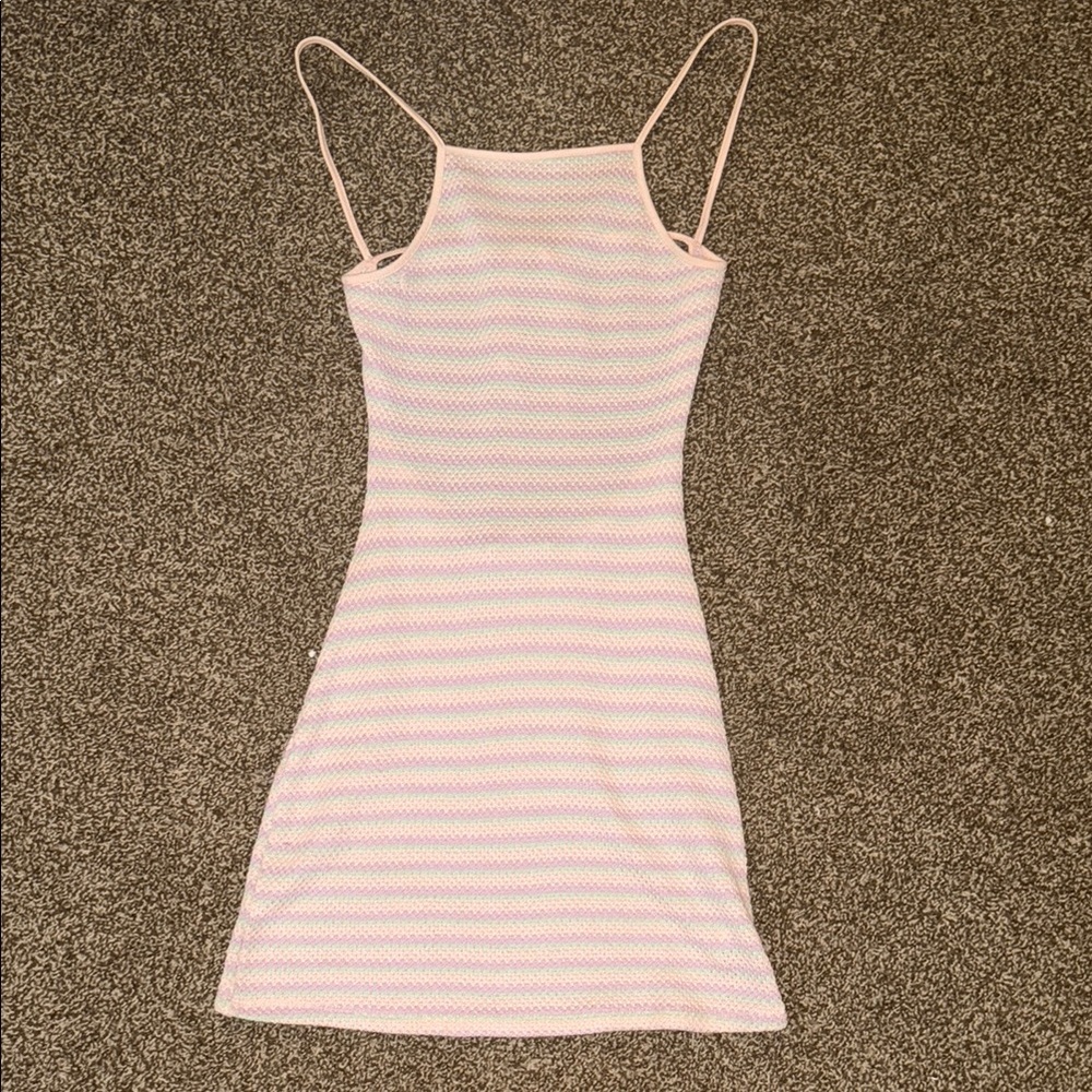 Striped Spaghetti Strap Dress